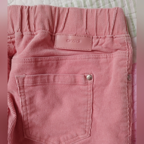 Okaïdi pink hyper-stretch velvet treggings for girls 9 years old. - Picture 8 of 10